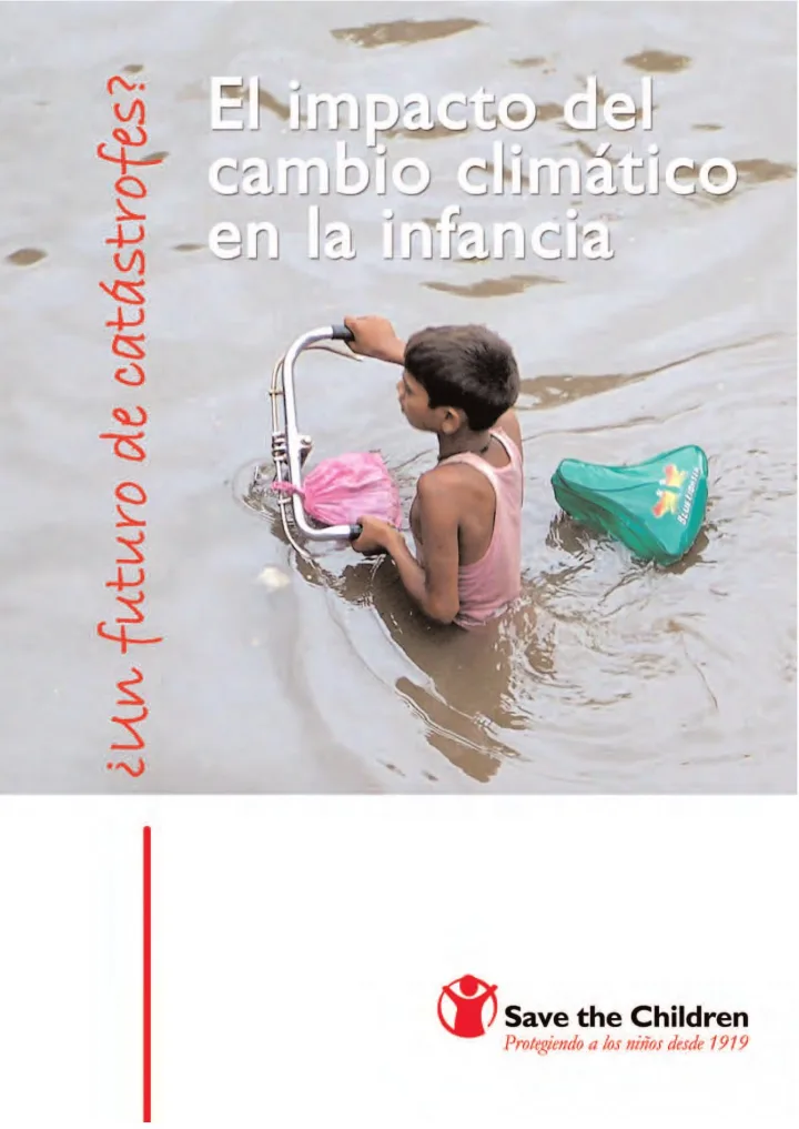 Portada de El impacto del cambio climático en la infancia