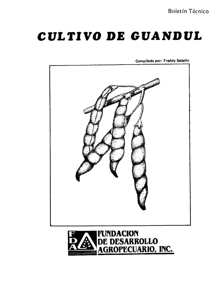 Portada de Cultivo de Guandul