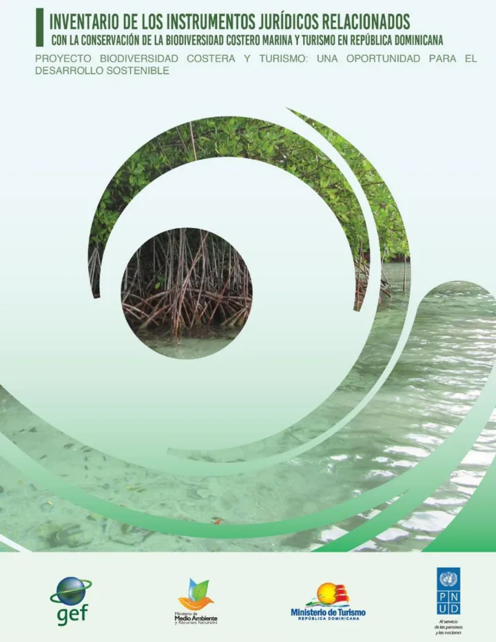 Portada de Inventario de los instrumentos jurídicos relacionados con la conservación de la biodiversidad costero-marina y turismo en República Dominicana