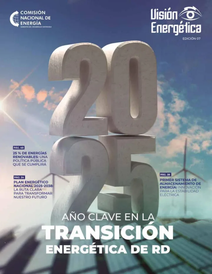 Portada de Visión Energética: 2025 Año Clave en la Transición Energética de RD