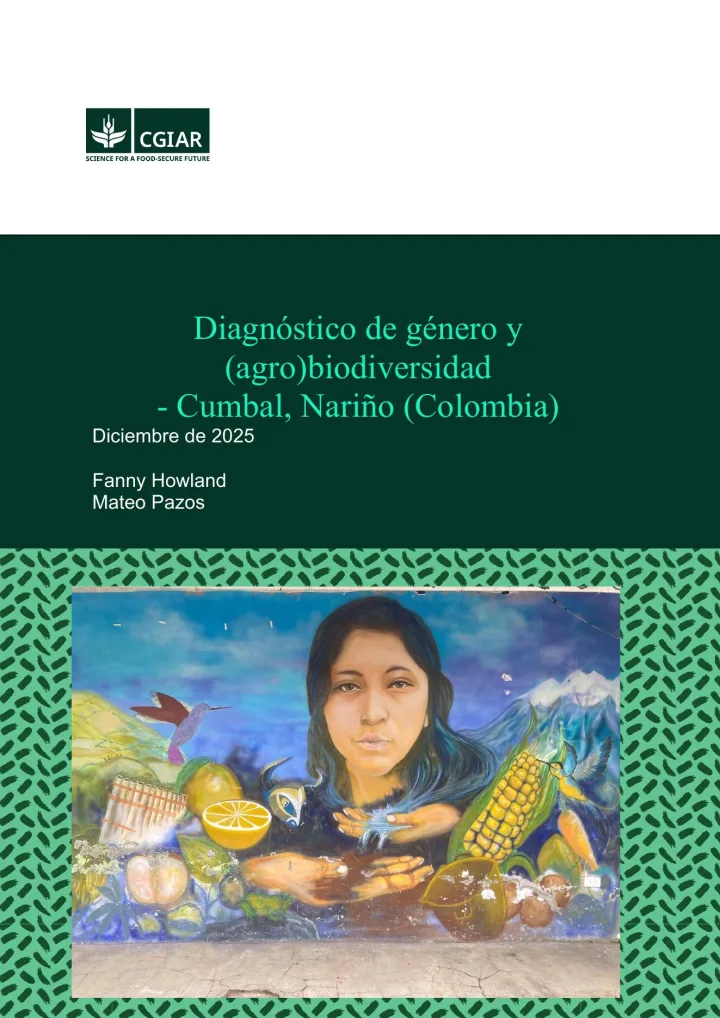 Portada de Diagnostico de genero y (agro) biodiversidad- Cumbal, Nariño (Colombia)