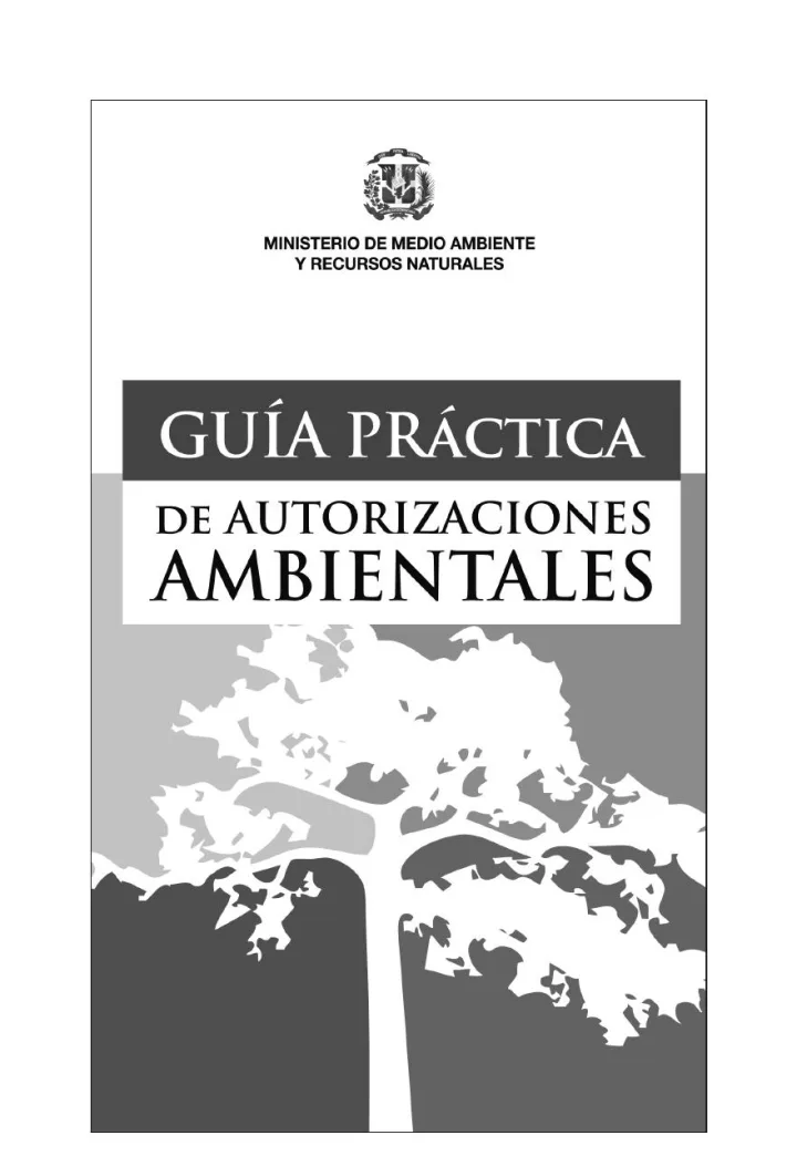 Portada de Guía Práctica a las Autorizaciones Ambientales
