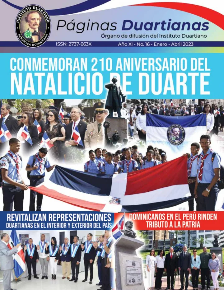 Portada de Páginas Duartianas: Órgano de difusión del Instituto Duartiano