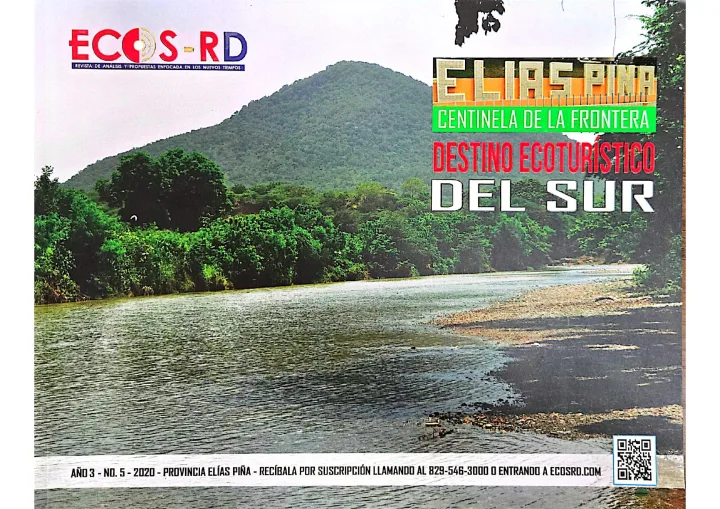 Portada de Elias Piña Destino Ecoturistico Del Sur