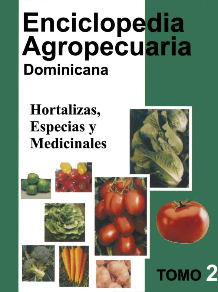 Portada de Enciclopedia agropecuaria dominicana. Tomo 2 : Hortalizas, especias y medicinales.