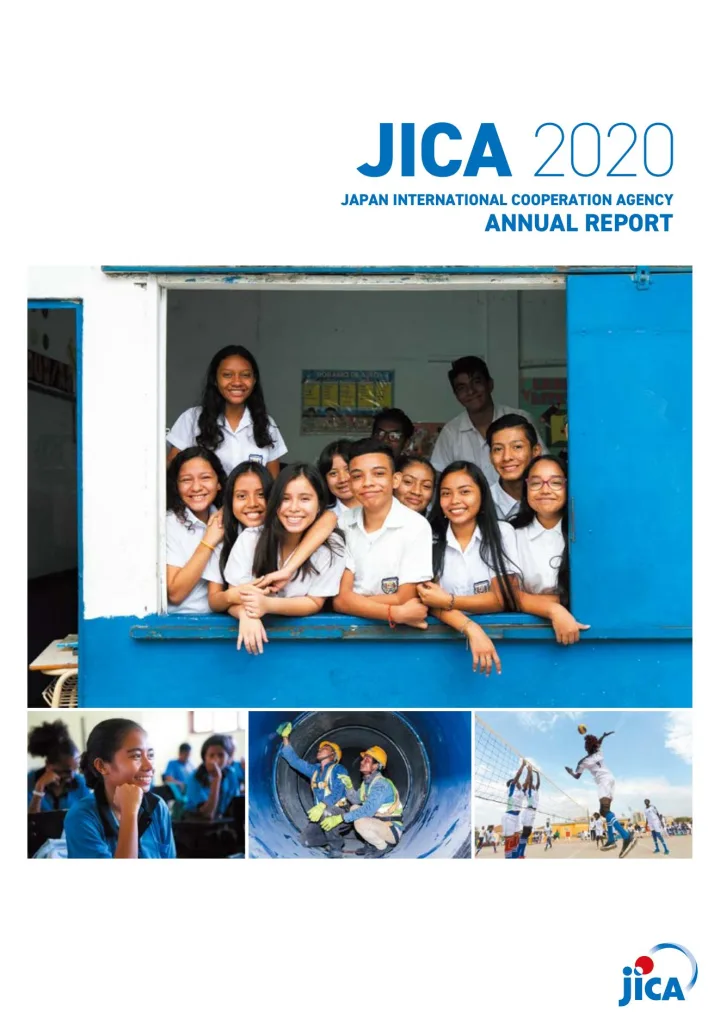 Portada de Japan International Cooperation Agency Annual Report 2020