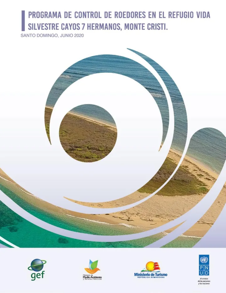 Portada de Programa de control roedores en el Refugio de Vida Silvestre Cayos 7 Hermanos, Monte Cristi, República Dominicana