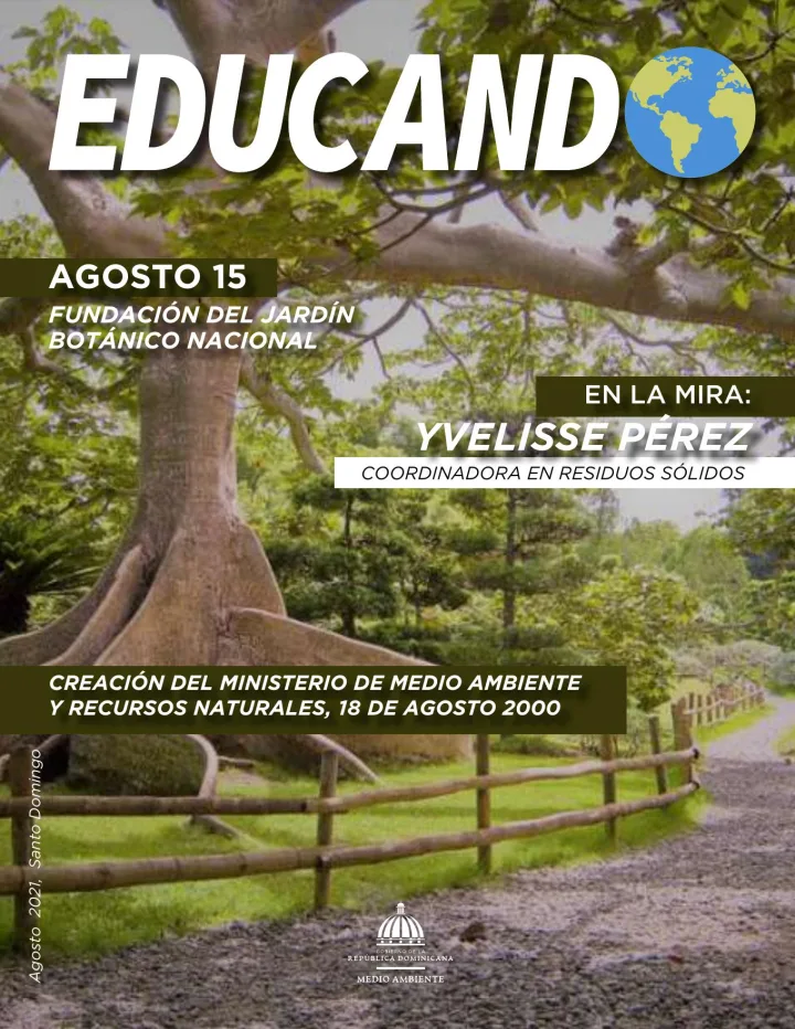 Portada de Educando: Boletín de la Dirección de Educación y Divulgación Ambiental (Agosto 2021)