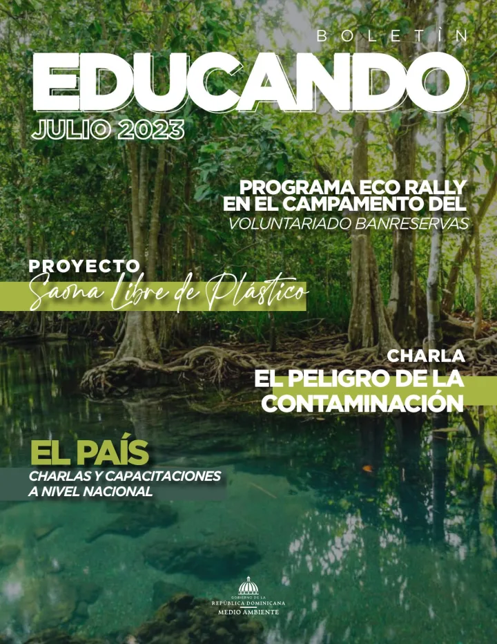 Portada de Educando: Boletín de la Dirección de Educación y Divulgación Ambiental (Julio 2023)