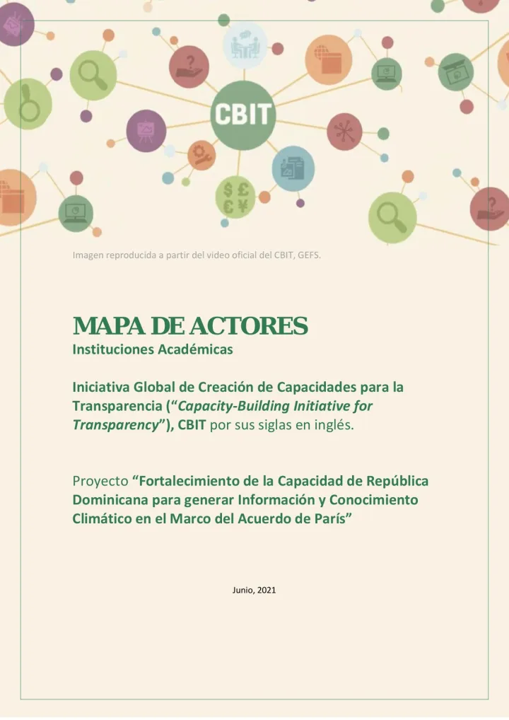 Portada de Mapa de Actores: Instituciones Académicas