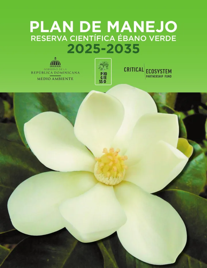 Portada de Plan Manejo Reserva Cientifica Ebano Verden 2025-2035