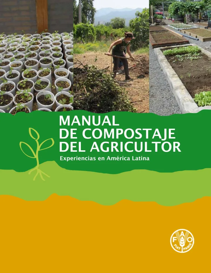 Portada de Manual de compostaje del agricultor: Experiencias en América Latina