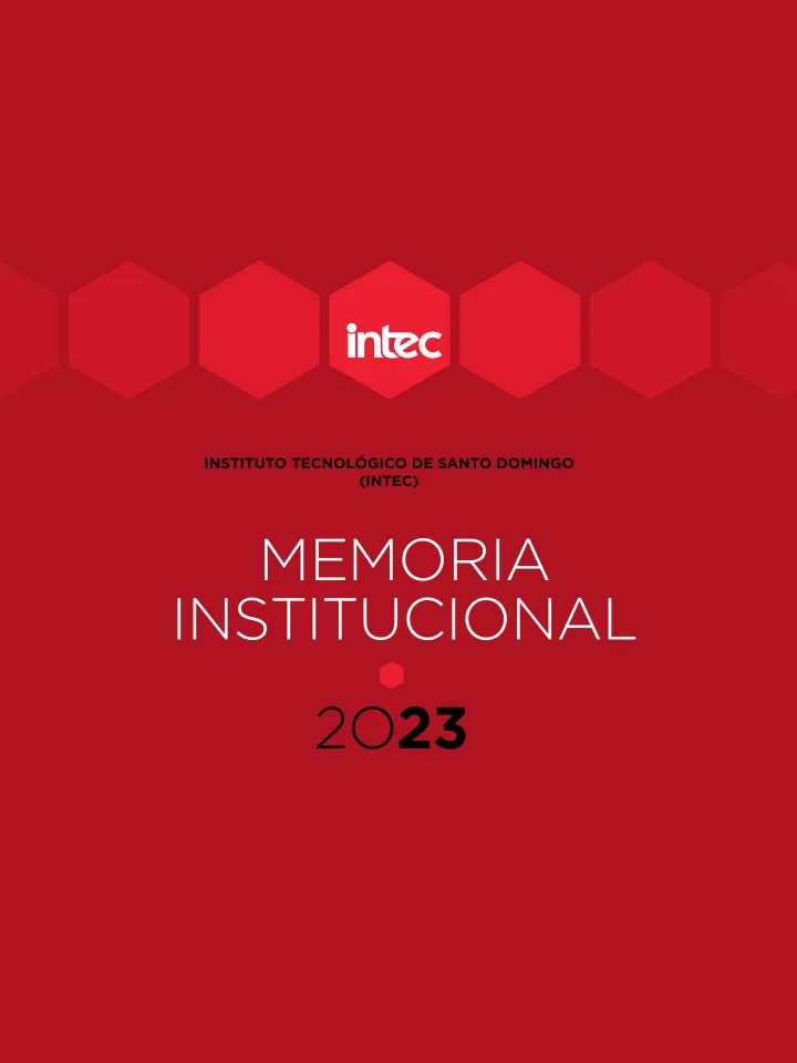 Portada de Memoria Institucional 2023