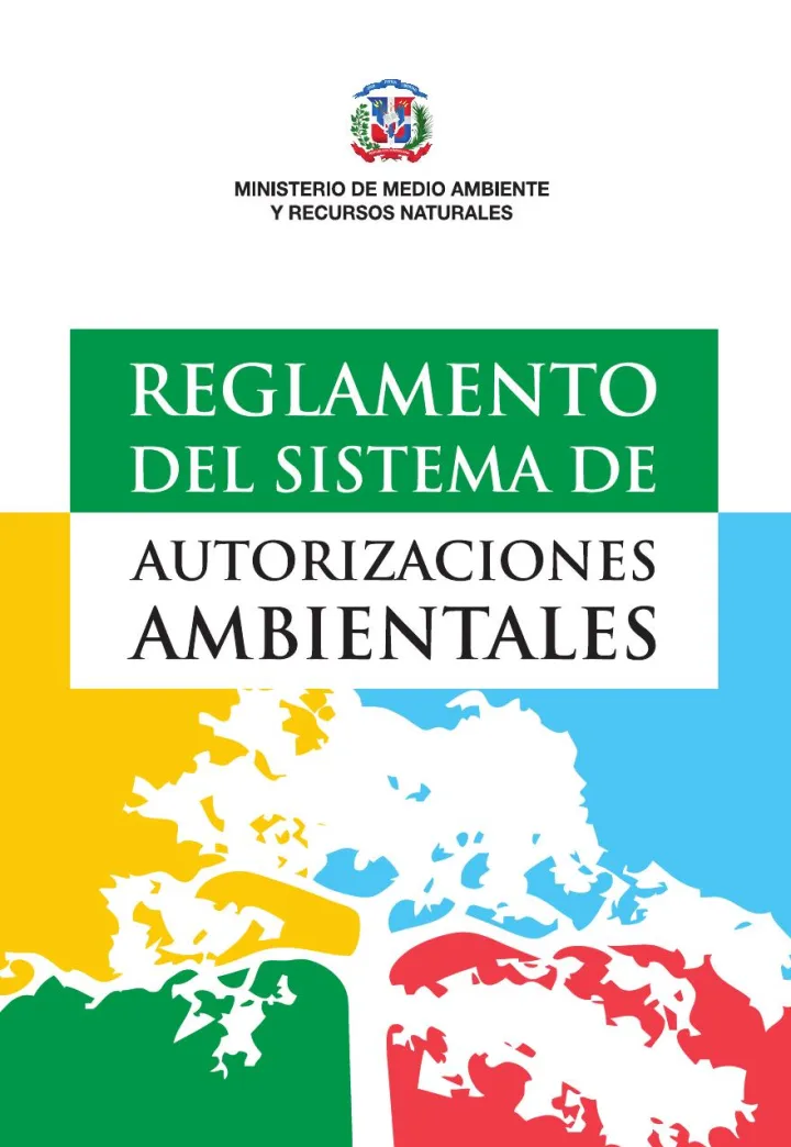 Portada de Reglamento del Sistema de Autorizaciones Ambientales