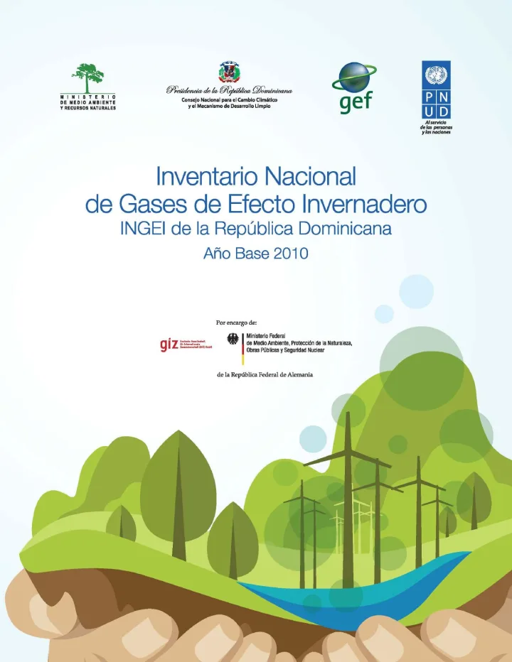 Portada de Inventario Nacional de Gases de Efecto Invernadero (INGEI) de la República Dominicana: Año Base 2010