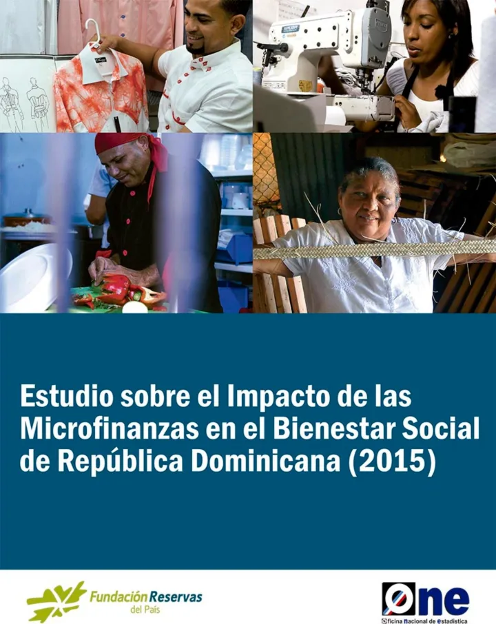 Portada de Estudio sobre el Impacto de las Microfinanzas en el Bienestar Social de República Dominicana (2015)