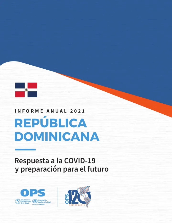 Portada de Informe anual 2021. República Dominicana: Respuesta a la COVID-19 y preparación para el futuro