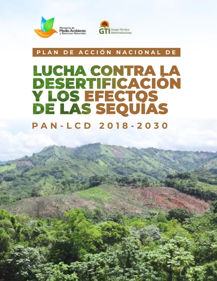 Portada de Plan de Acción Nacional contra la Desertificación y la Sequía 2018–2030