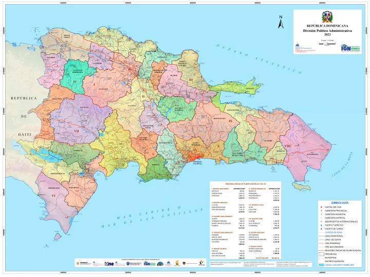 Portada de República Dominicana - División Político Administrativa