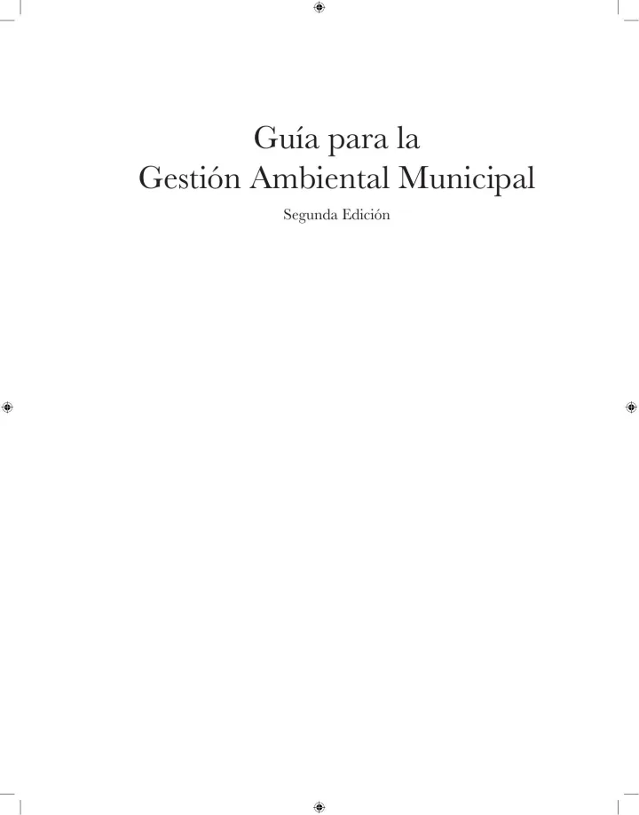 Portada de Guía para la gestión ambiental municipal (2a. ed.)