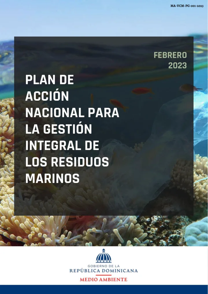 Portada de Plan de Acción Nacional para la Gestión Integral de los Residuos Marinos