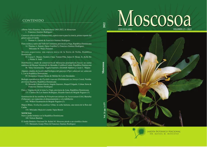 Portada de Moscosoa. Vol. 21