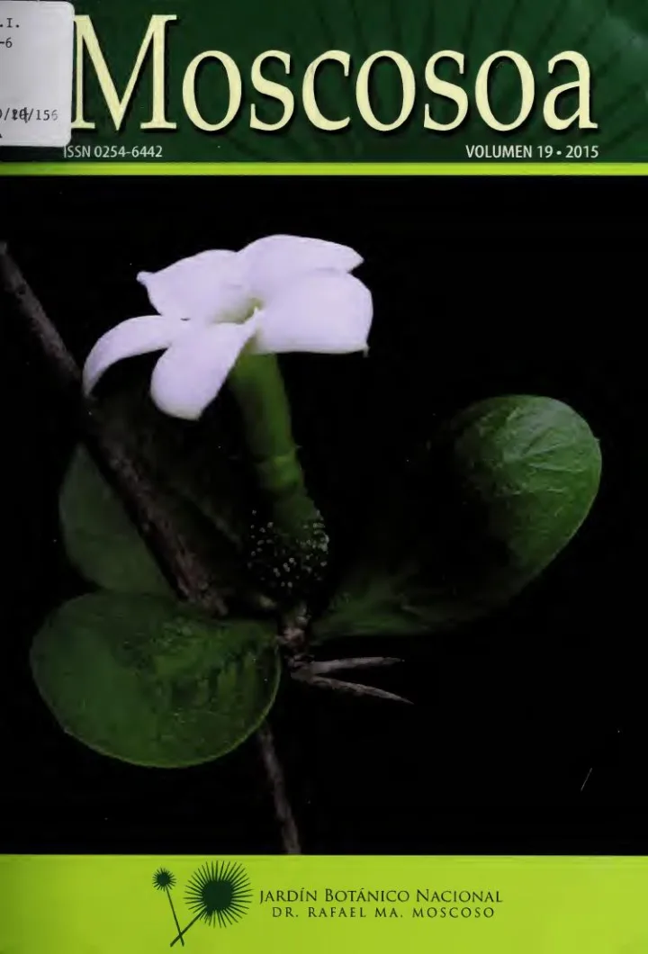 Portada de Moscosoa. Vol. 19
