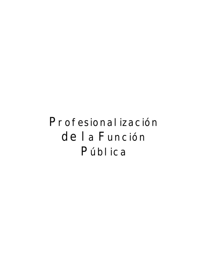 Portada de Revista de Administración Pública No. 2: Profesionalización de la Función Pública