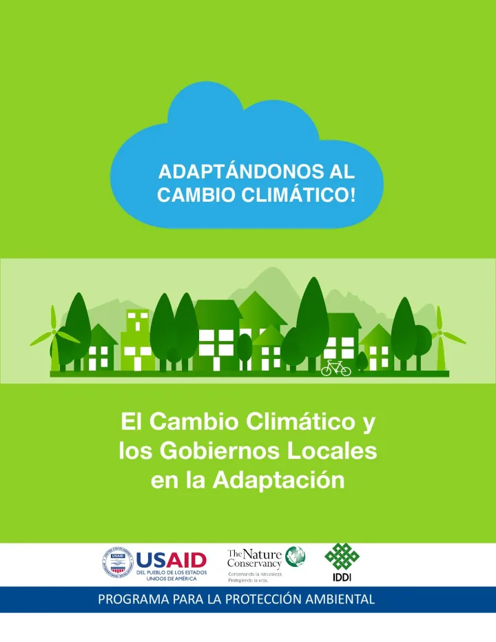 Portada de El Cambio Climático y los Gobiernos Locales en la Adaptación